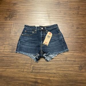 NWT Levi’s 501 Original High Waist Denim Shorts